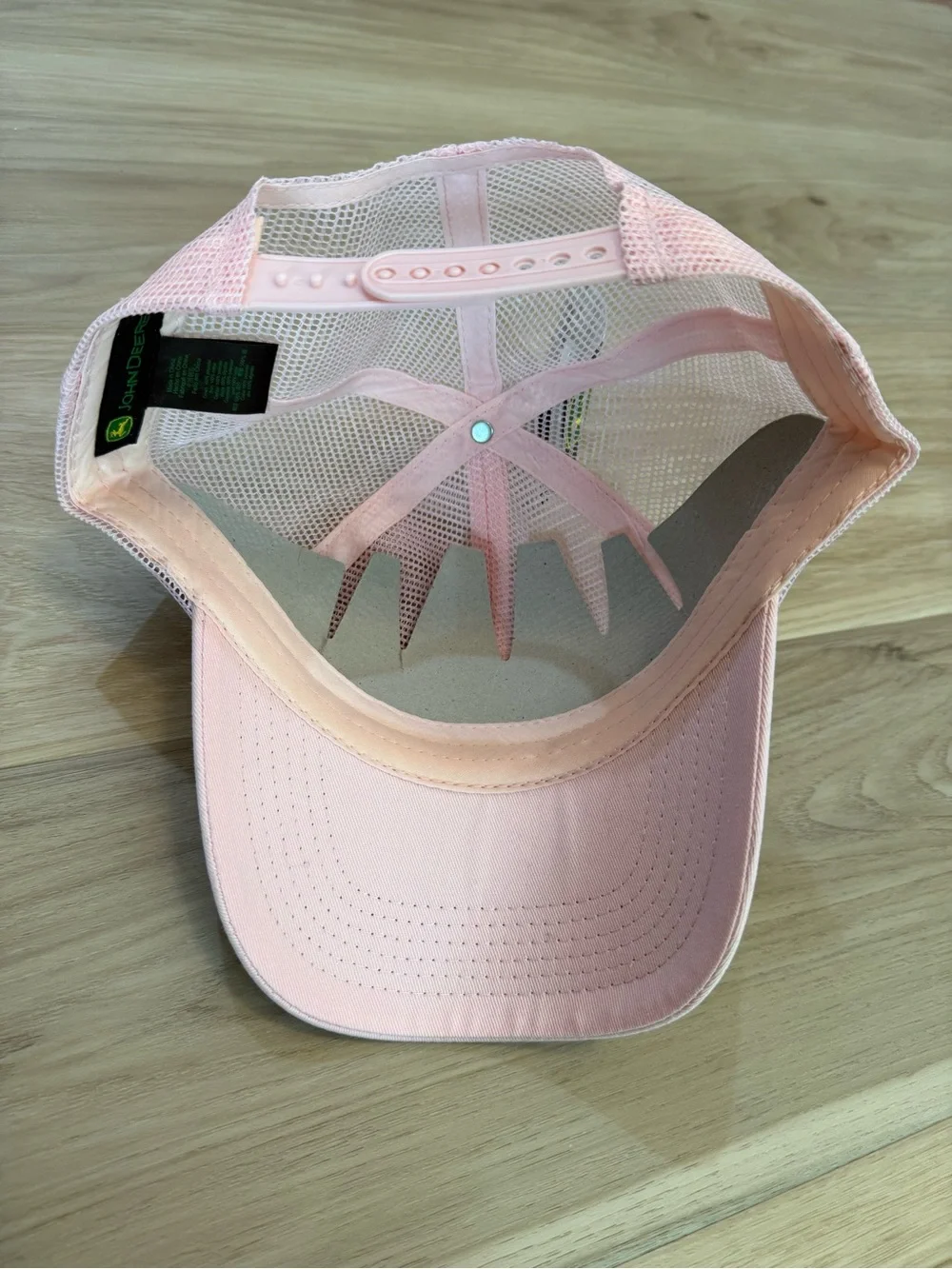 NWT John Deere Pink Mesh Trucker Hat Adjustable Baseball‎ Cap